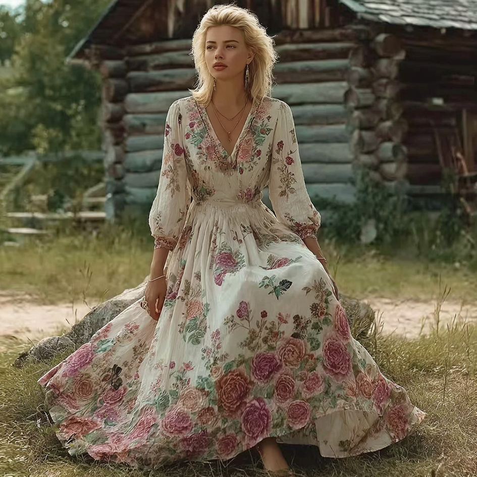 A Vintage Style Dress with Delicate Timeless Details