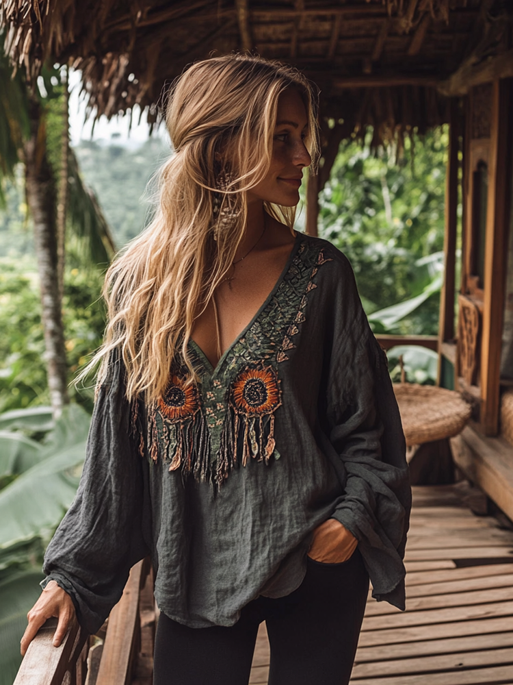 A Vintage Style Blouse with Delicate Timeless Details