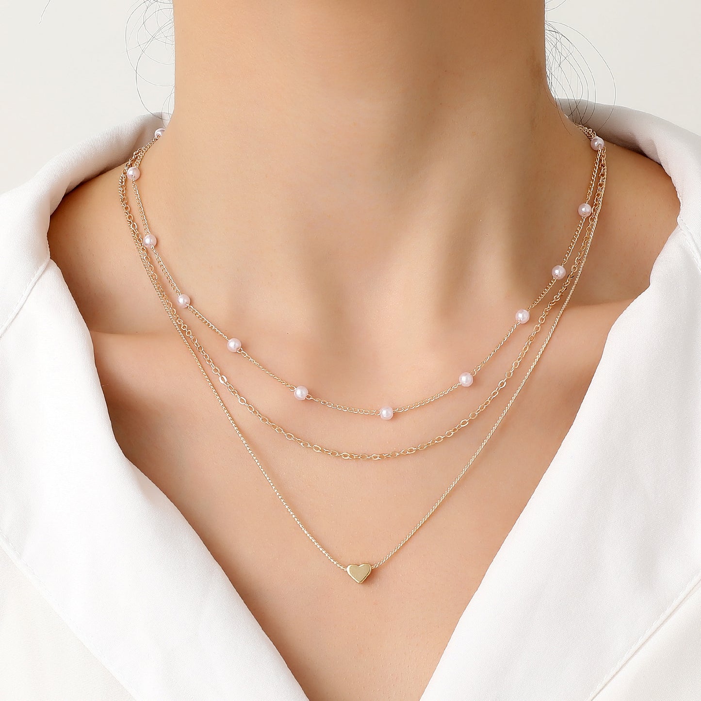 Pearl Heart Necklace