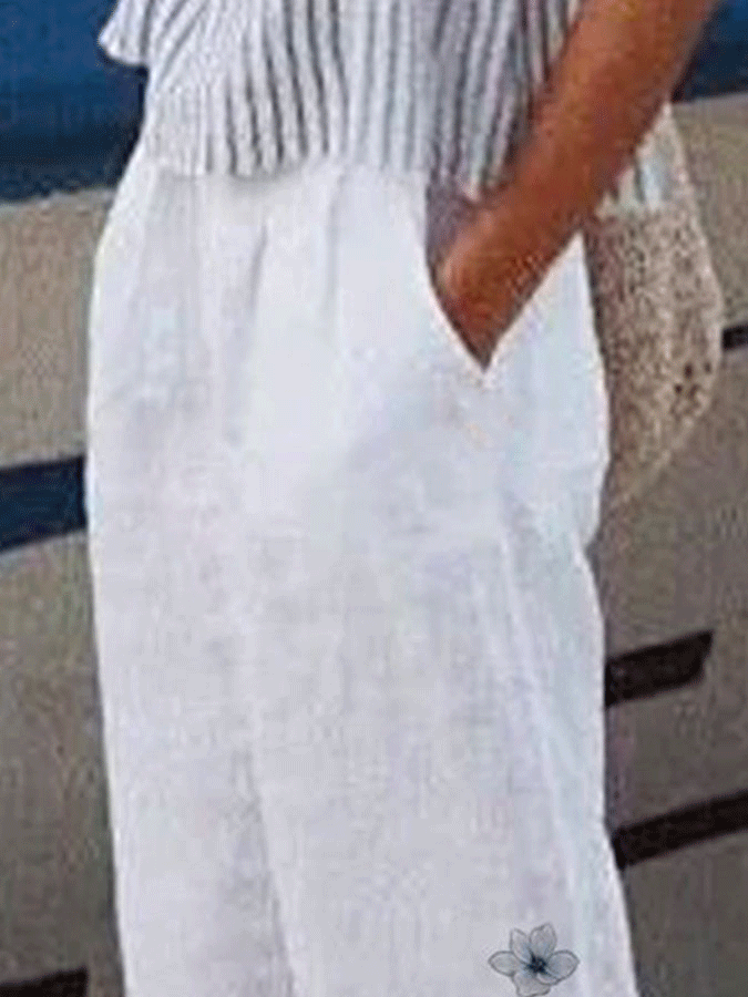 A Vintage Style Pants with Delicate Timeless Details