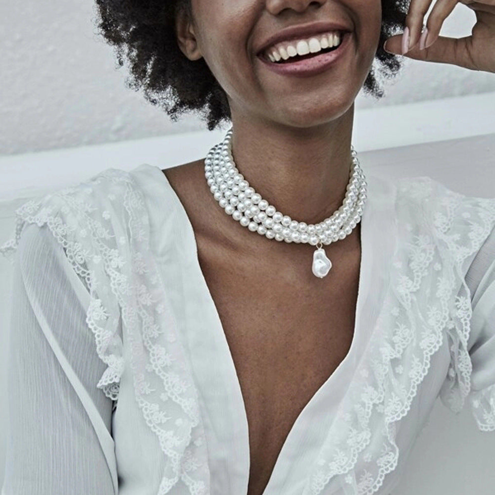 Vintage Handmade Pearl Necklace