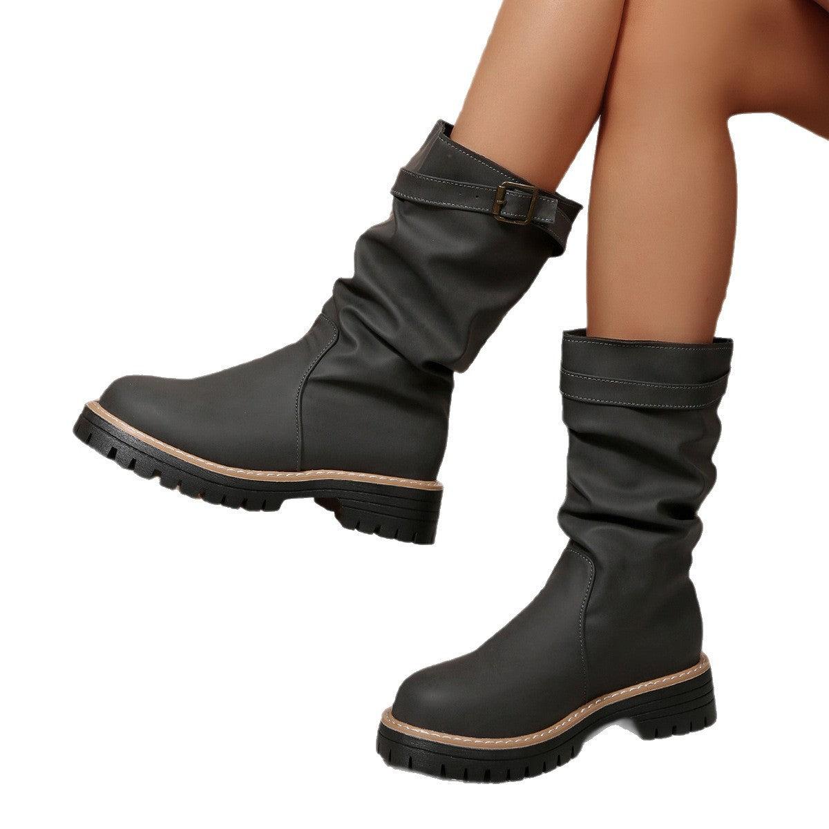 Chic Orthopedic Boots with Unique Design