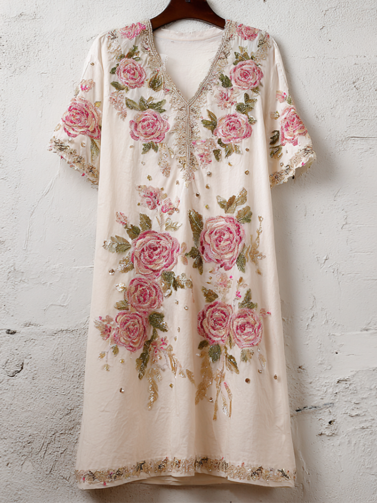 A Vintage Style Dress with Delicate Timeless Details