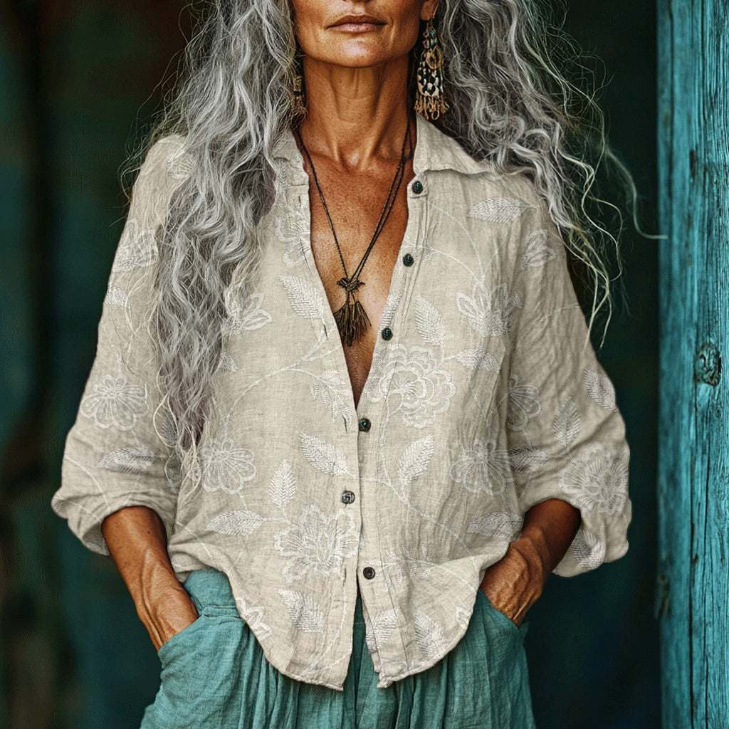 A Vintage Style Blouse with Delicate Timeless Details