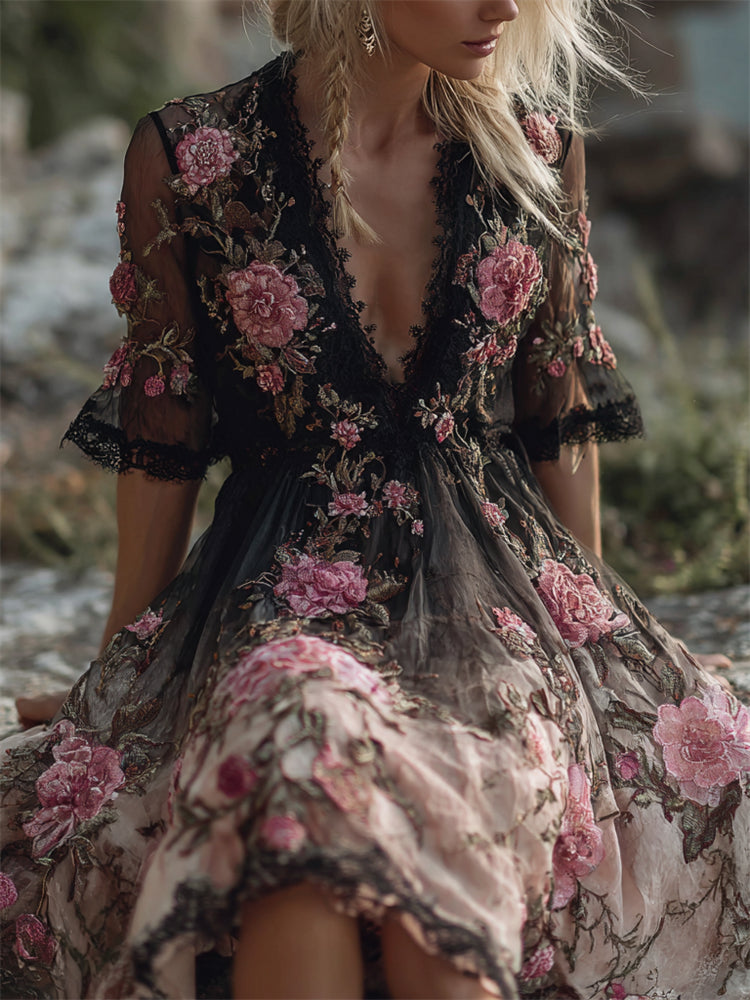 Classic Vintage Dress with a Flattering Fit