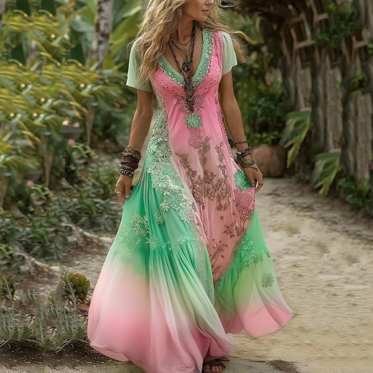 Pink green