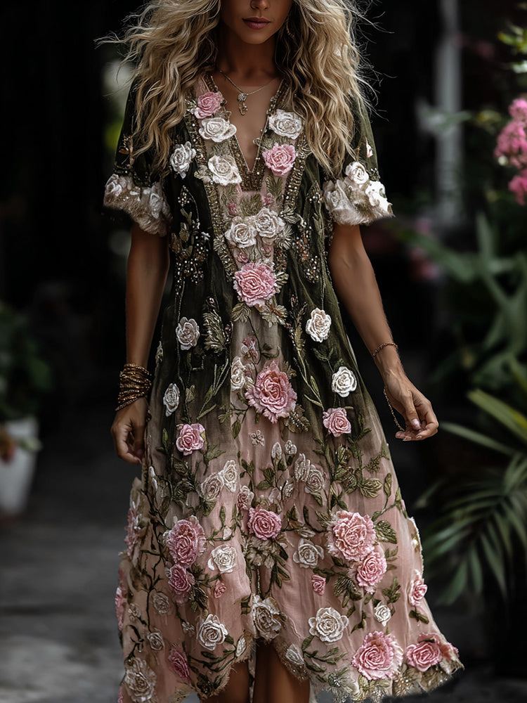 Classic Vintage Dress with a Flattering Fit