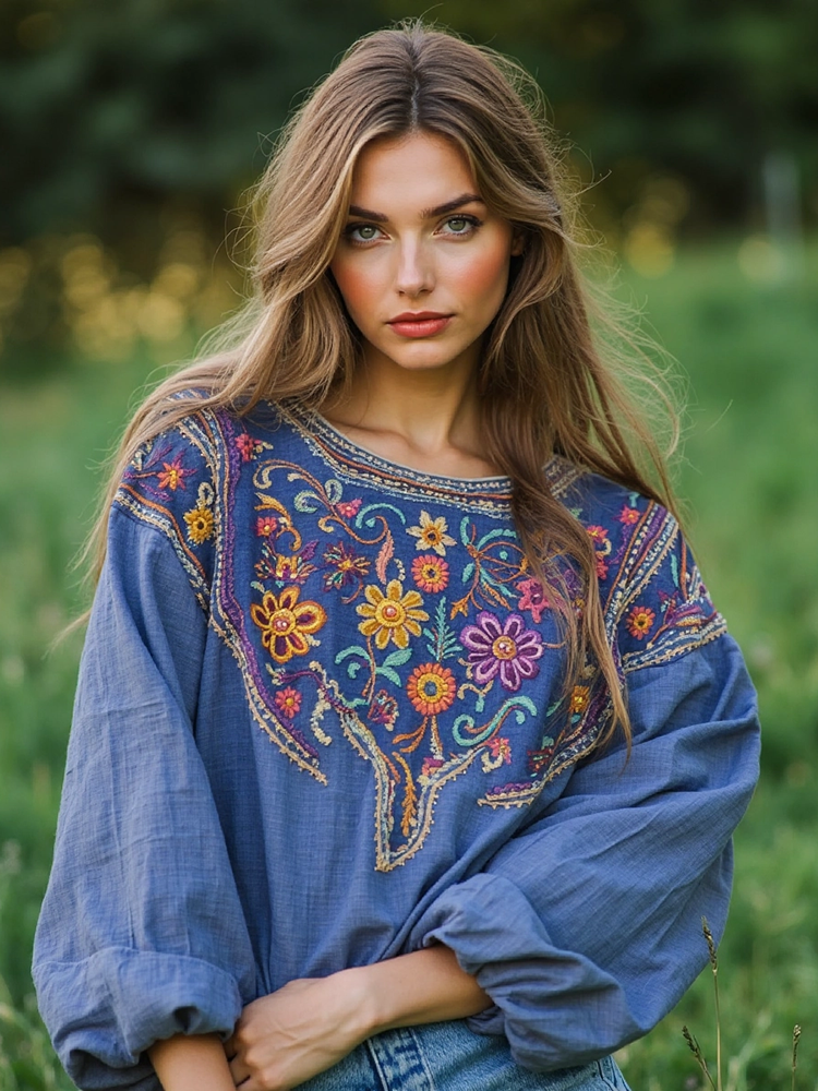 Vintage Inspired Blouse with a Contemporary Edge