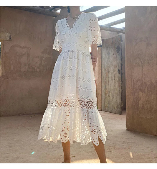 A Vintage Style Dress with Delicate Timeless Details