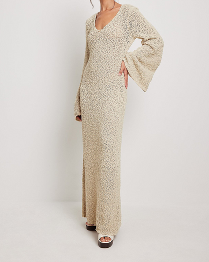 A Vintage Style Sweater with Delicate Timeless Details