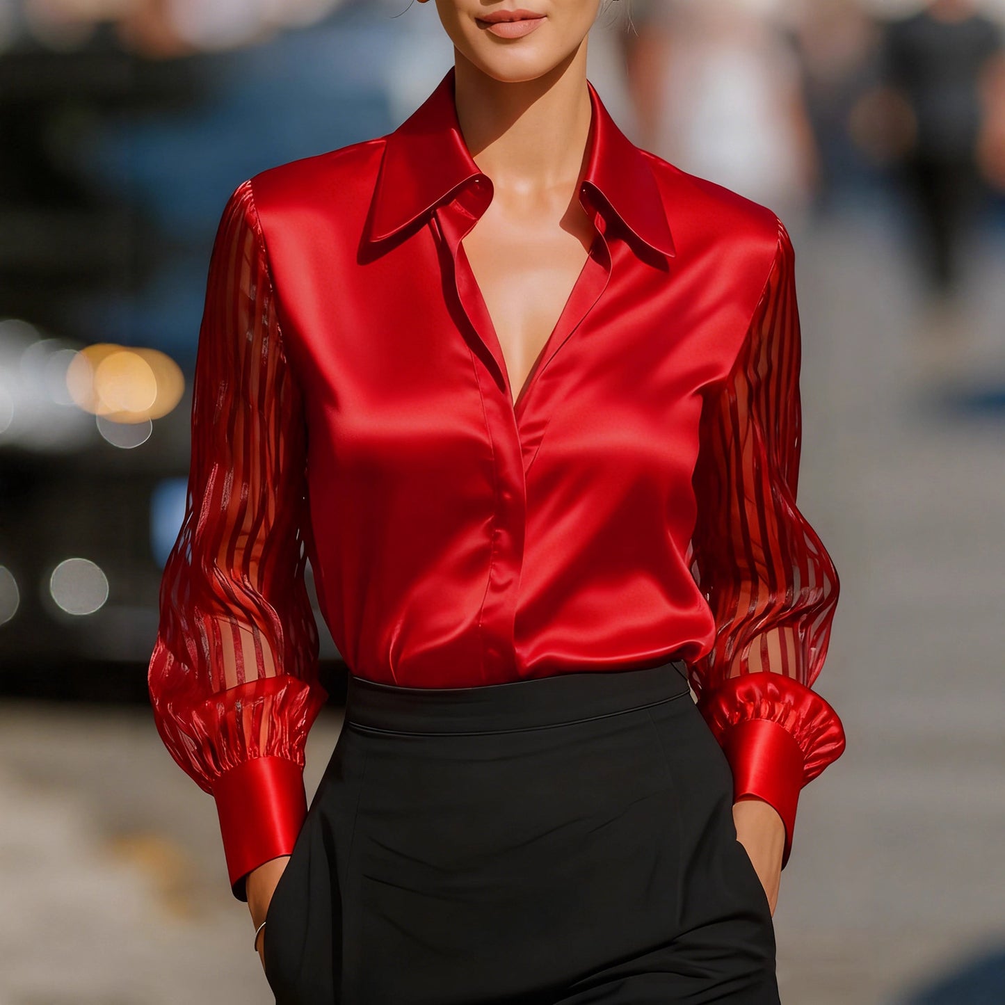 Well Tailored Shirt with a Graceful Silhouette