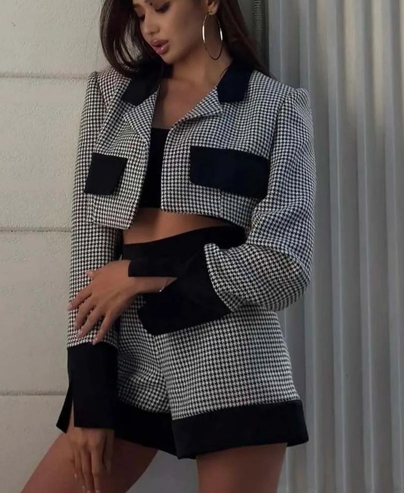 black white