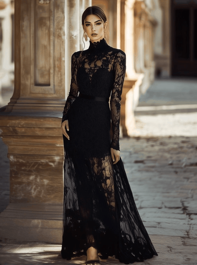 A Vintage Style Dress with Delicate Timeless Details