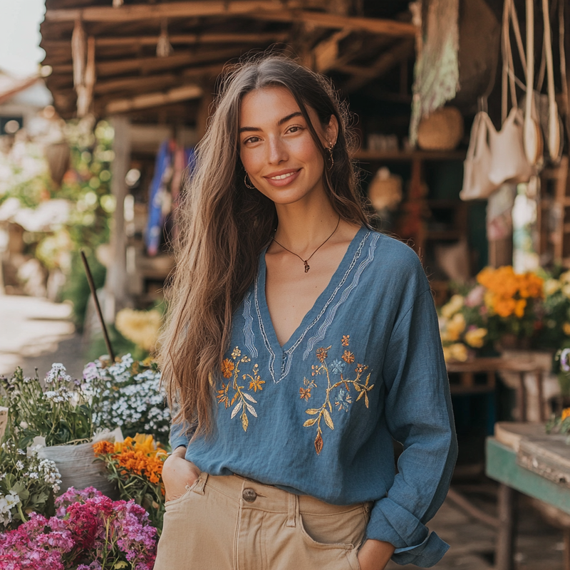 A Vintage Style Shirt with Delicate Timeless Details