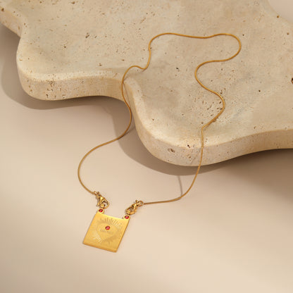 Vintage Handmade Gold Pendant