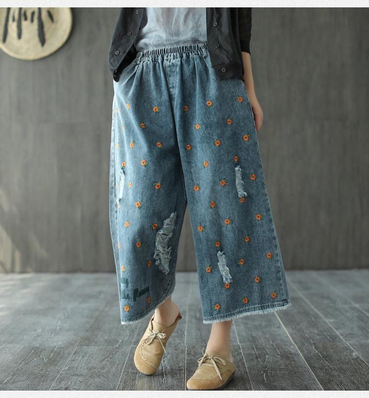 A Vintage Style Pants with Delicate Timeless Details
