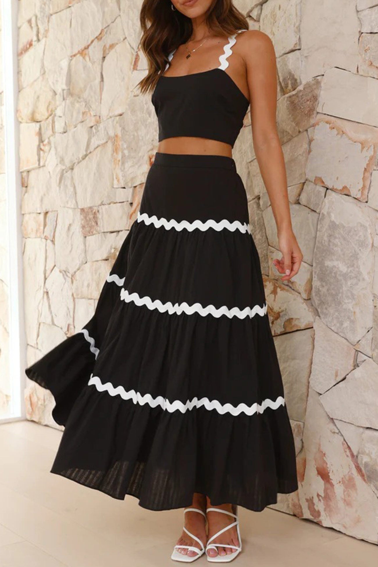 Black White