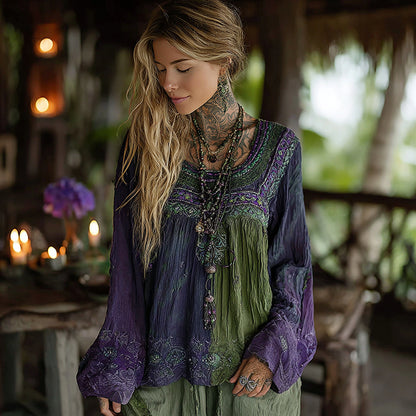 Purple green