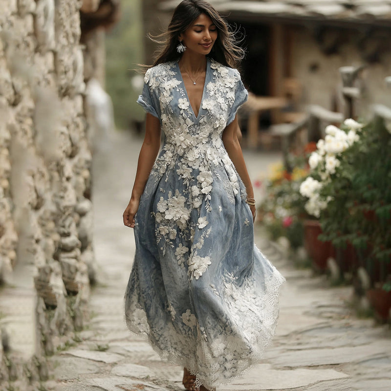 A Vintage Style Dress with Delicate Timeless Details