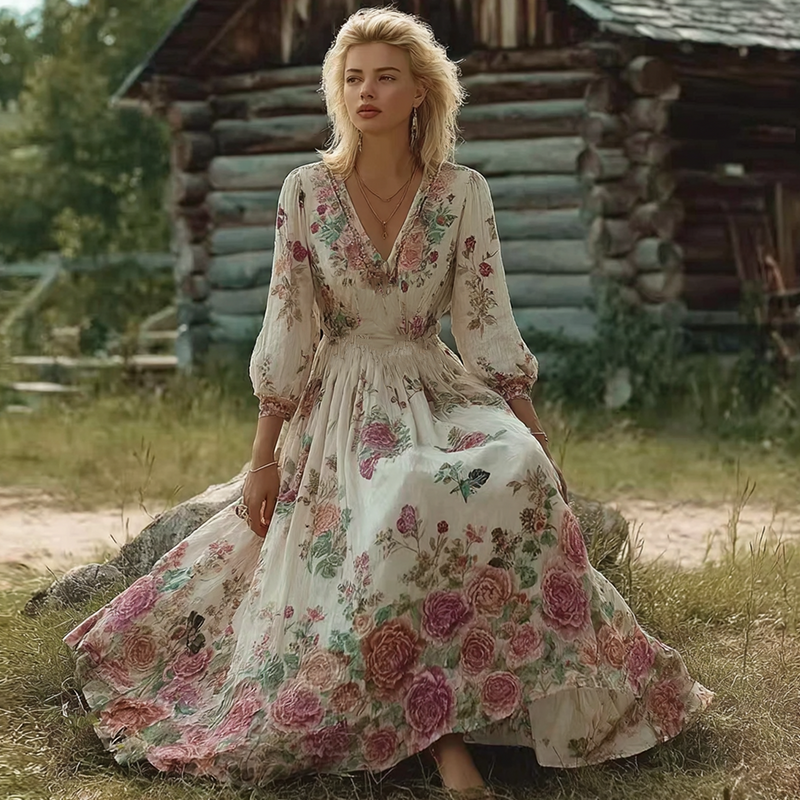 A Vintage Style Dress with Delicate Timeless Details