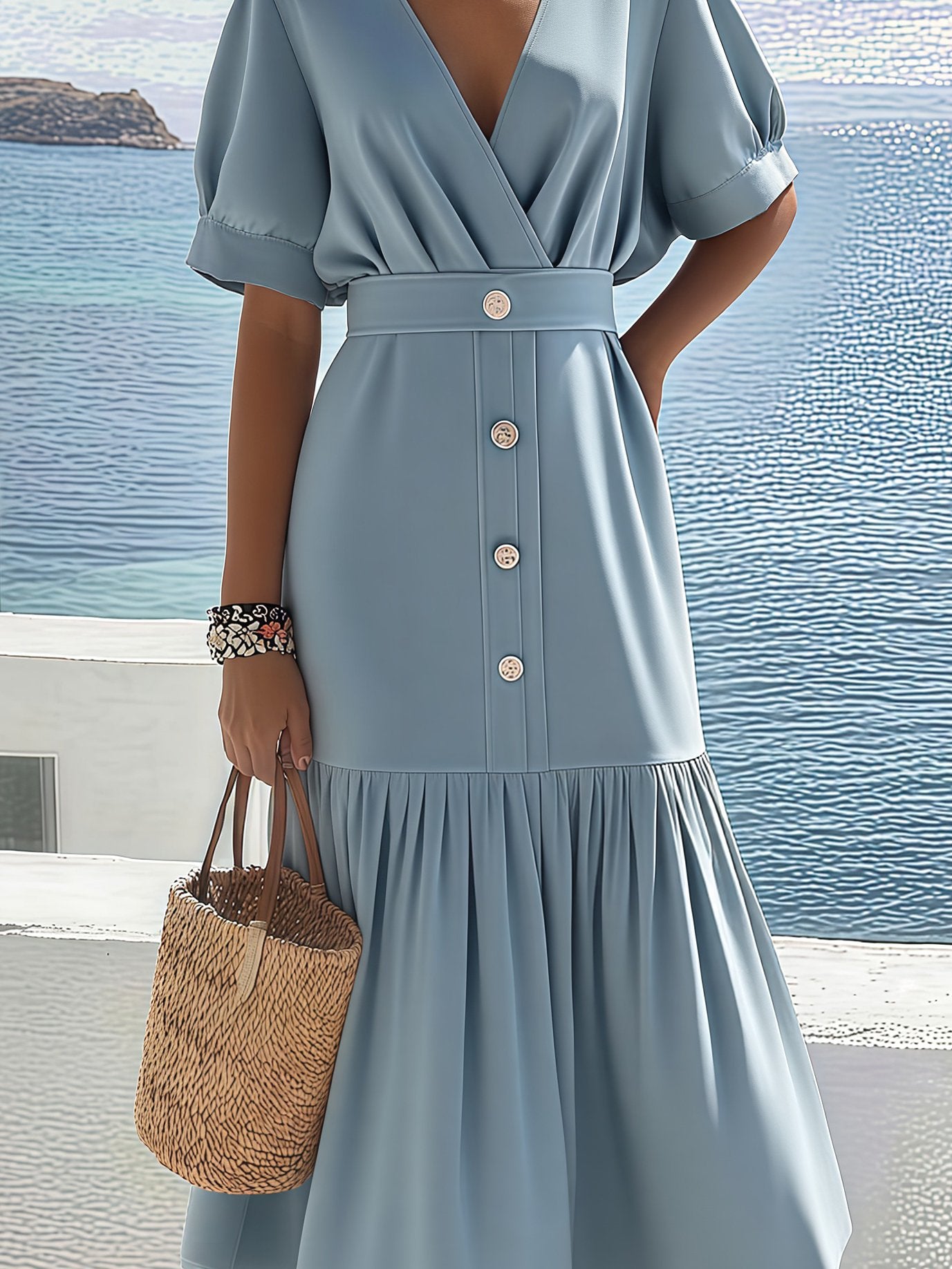 Elegantly Styled Dress for Everyday Wear