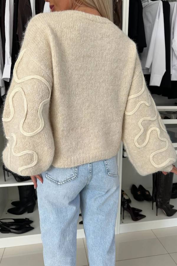 A Vintage Style Sweater with Delicate Timeless Details