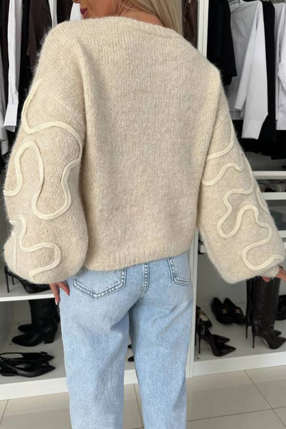 A Vintage Style Sweater with Delicate Timeless Details