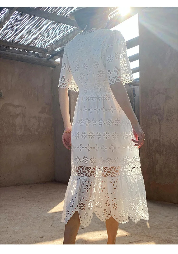 A Vintage Style Dress with Delicate Timeless Details