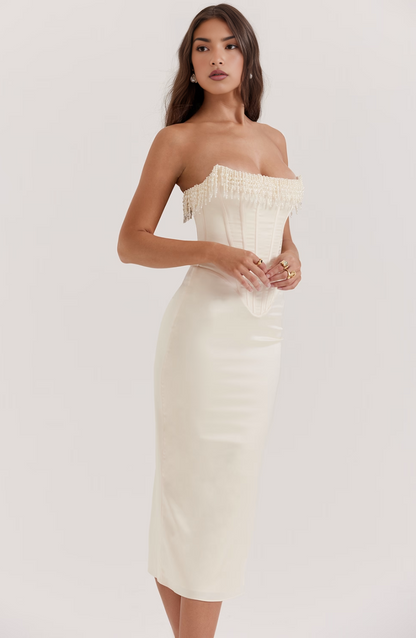 A Vintage Style Dress with Delicate Timeless Details