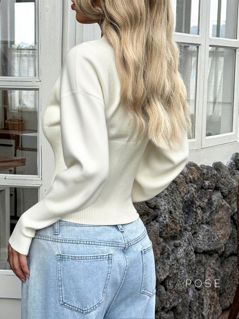 A Vintage Style Cardigan with Delicate Timeless Details