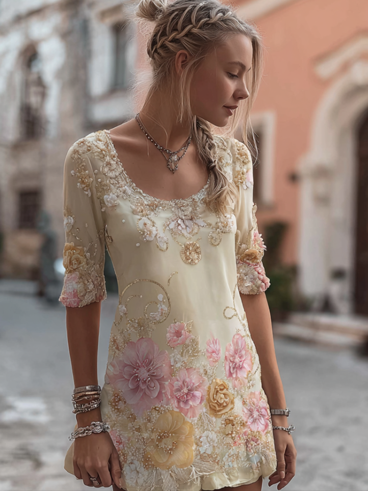 Classic Vintage Dress with a Flattering Fit