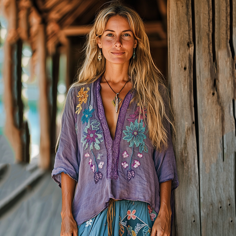 Classic Vintage Blouse with a Flattering Fit