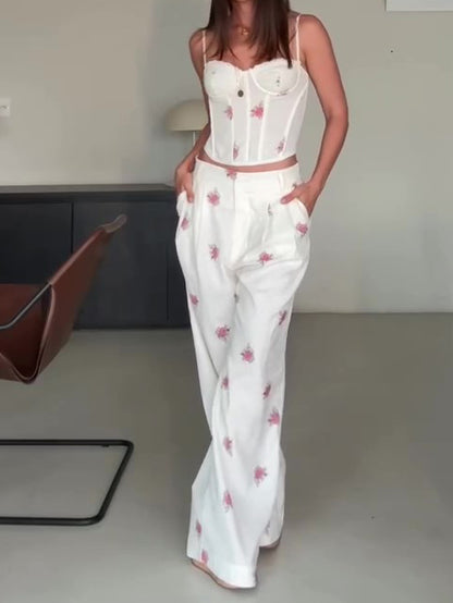 A Vintage Style Pants with Delicate Timeless Details