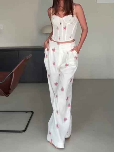 A Vintage Style Pants with Delicate Timeless Details