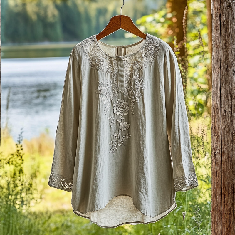 A Vintage Style Shirt with Delicate Timeless Details
