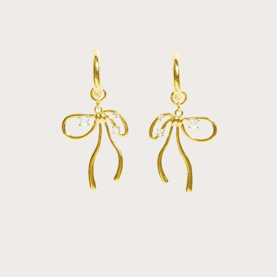 A Pair Of Gold Earrings