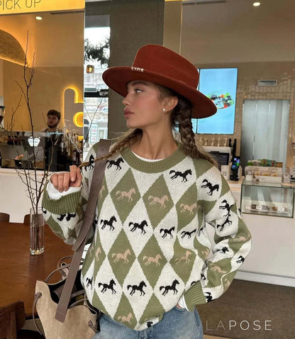 Classic Vintage Sweater with a Flattering Fit