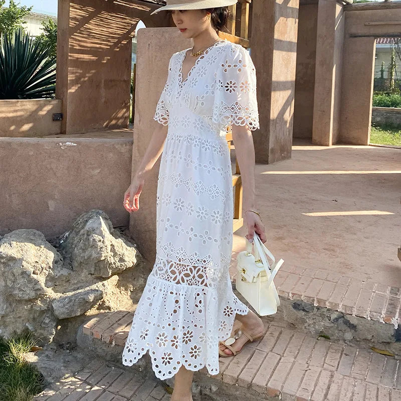A Vintage Style Dress with Delicate Timeless Details