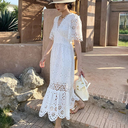 A Vintage Style Dress with Delicate Timeless Details