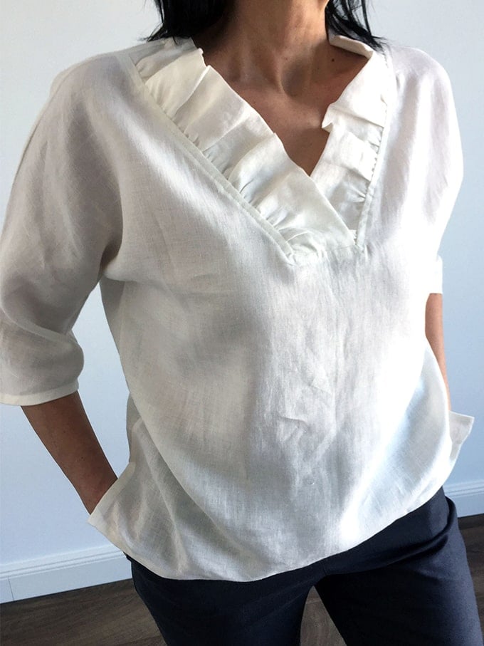 Well Tailored Top with a Graceful Silhouette