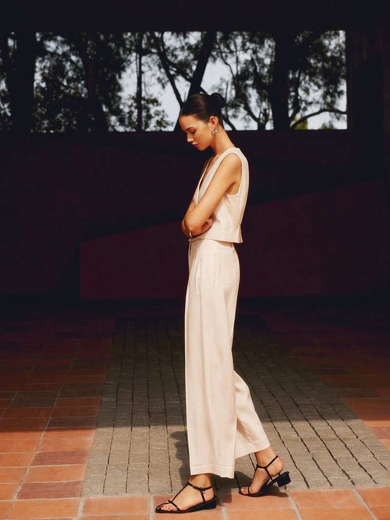 A Vintage Style Pants with Delicate Timeless Details