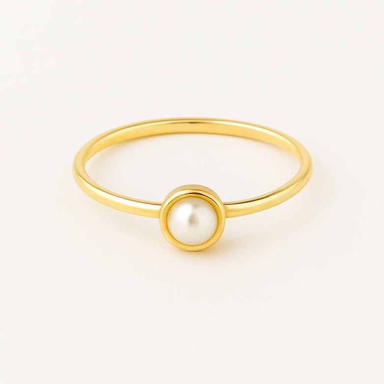 Delicate Artisan Gold Ring