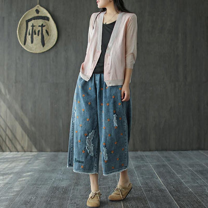 A Vintage Style Pants with Delicate Timeless Details