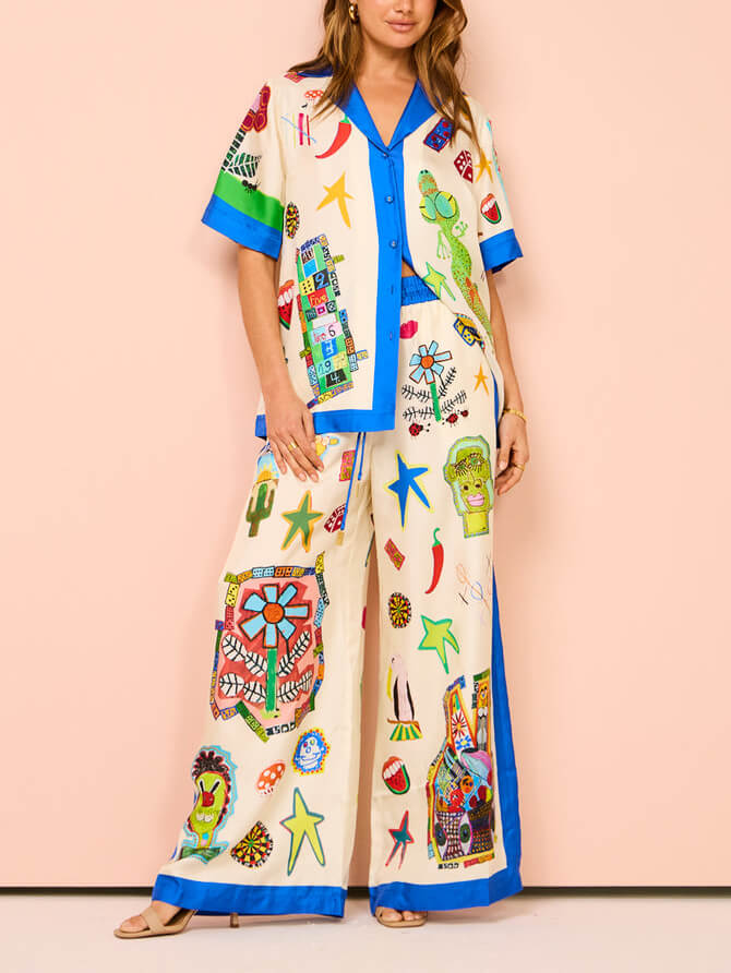 A Vintage Style Pants with Delicate Timeless Details