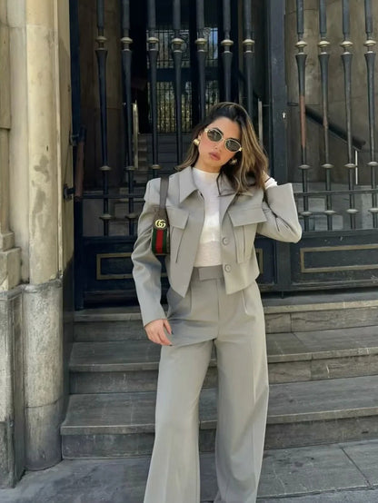 A Vintage Style Trousers with Delicate Timeless Details