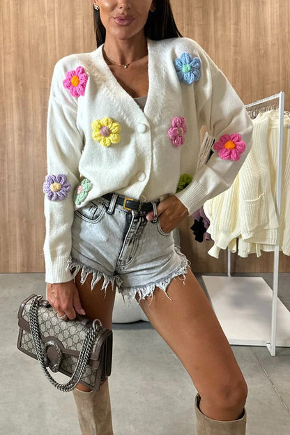 A Vintage Style Cardigan with Delicate Timeless Details