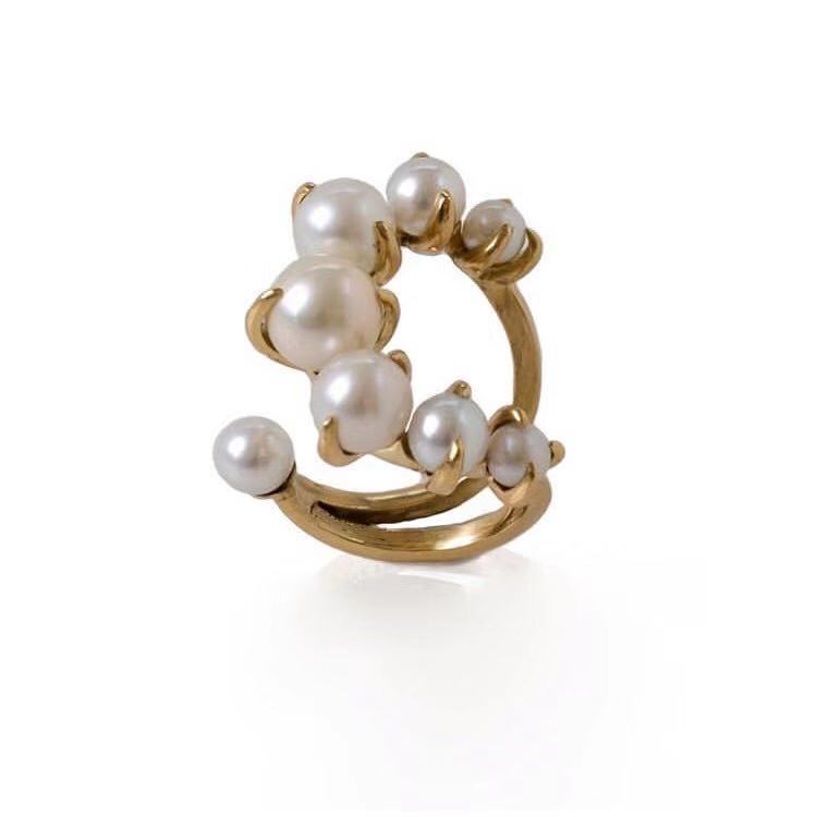 Vintage Handmade Pearl Ring