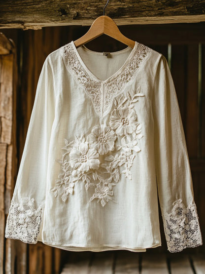 A Vintage Style Shirt with Delicate Timeless Details