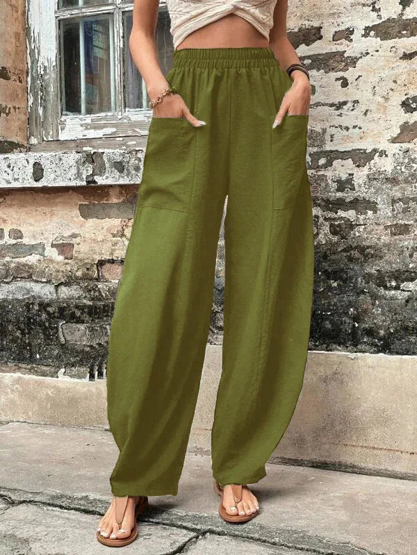 A Vintage Style Pants with Delicate Timeless Details