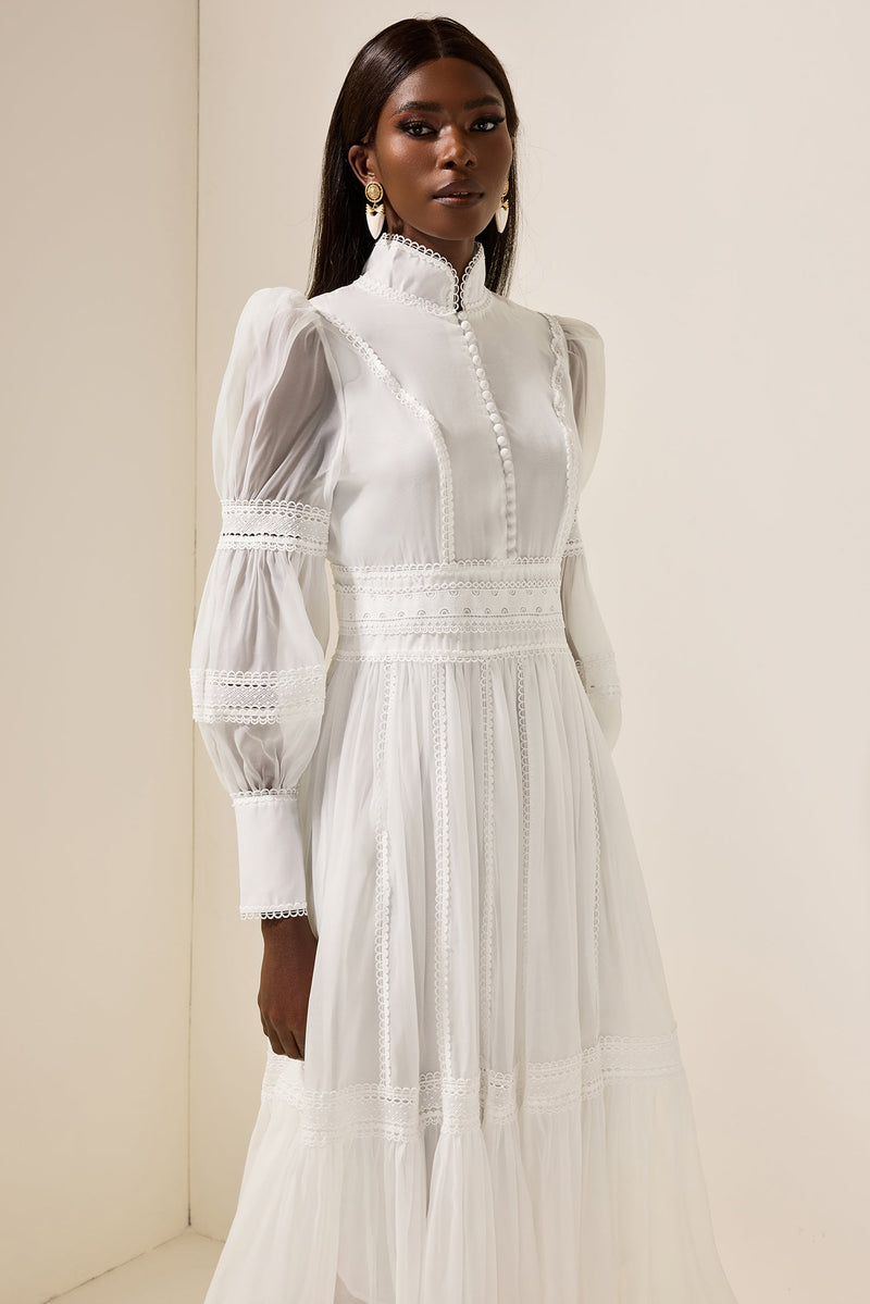 A Vintage Style Dress with Delicate Timeless Details